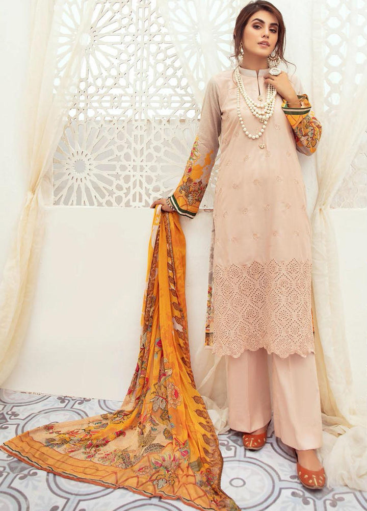 Aafreen By Riaz Arts Embroidered Lawn Suits Unstitched 3 Piece RA21-A6 36 - Summer Collection