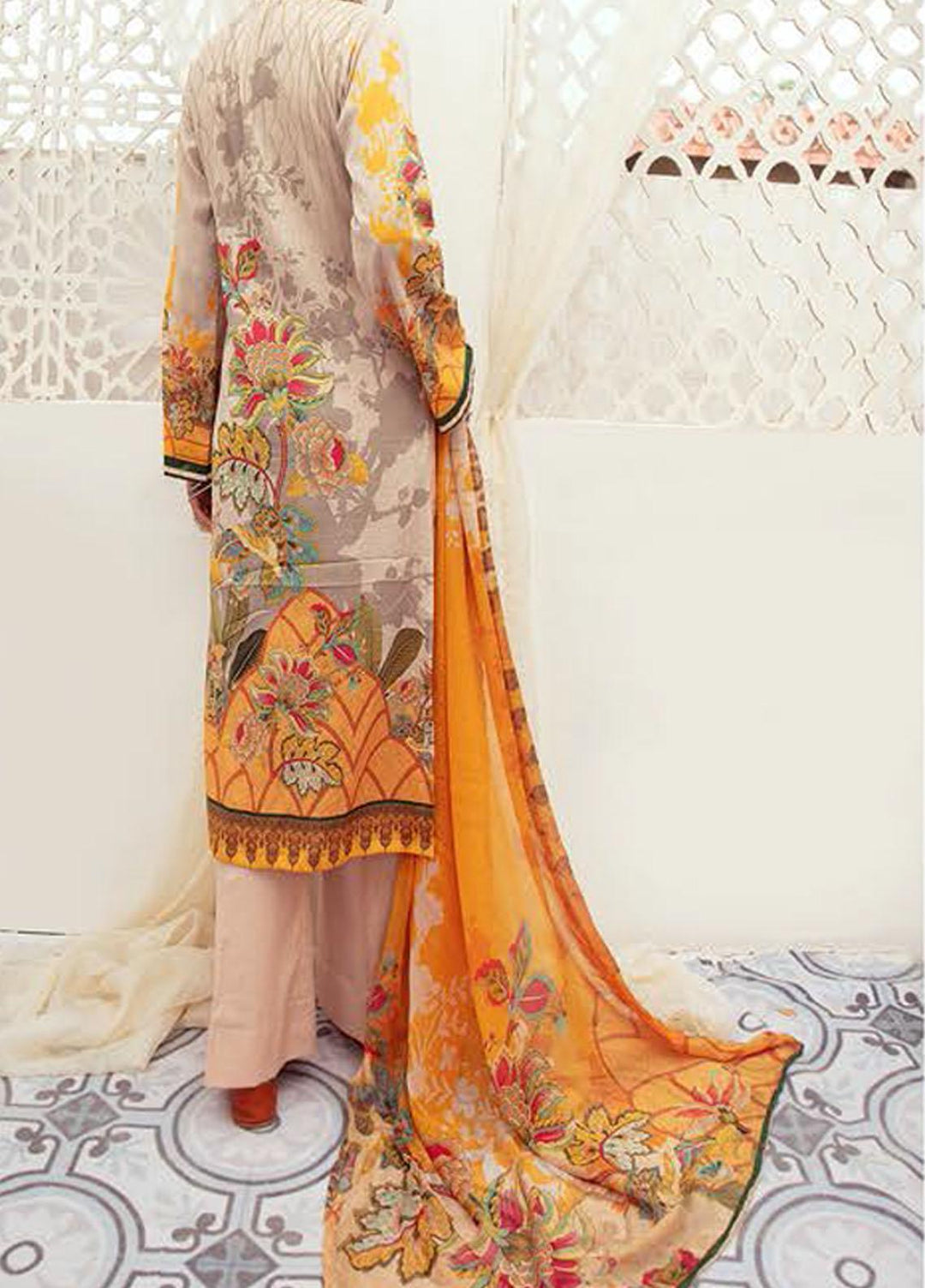 Aafreen By Riaz Arts Embroidered Lawn Suits Unstitched 3 Piece RA21-A6 36 - Summer Collection