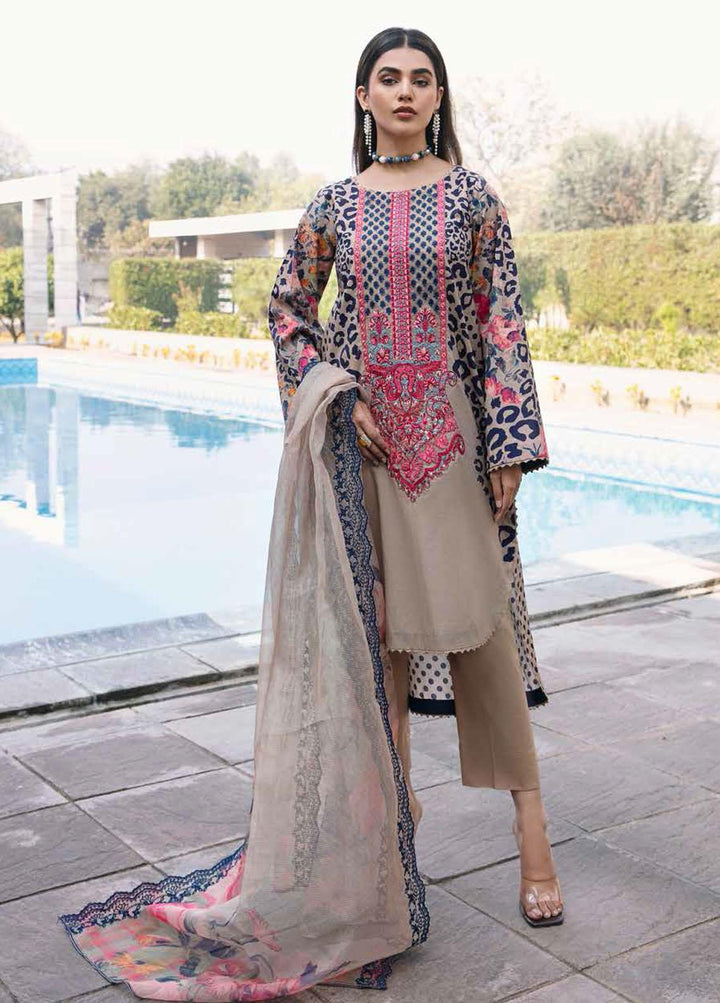 Aaghaz By Charizma Embroidered Lawn Suits Unstitched 3 Piece CRZ23AG AG-01 - Summer Collection