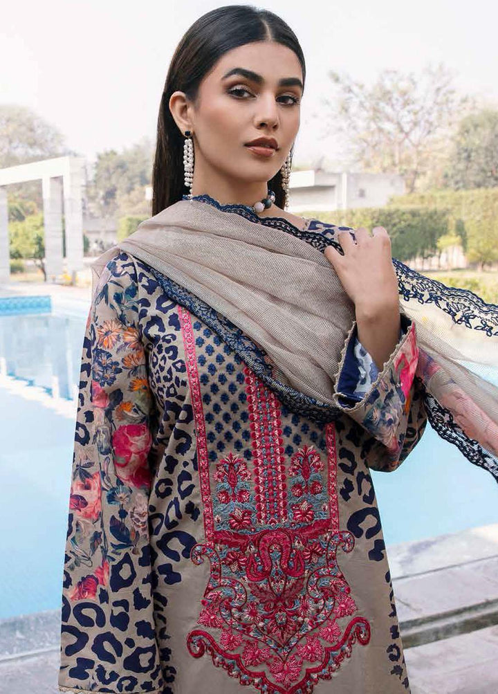 Aaghaz By Charizma Embroidered Lawn Suits Unstitched 3 Piece CRZ23AG AG-01 - Summer Collection