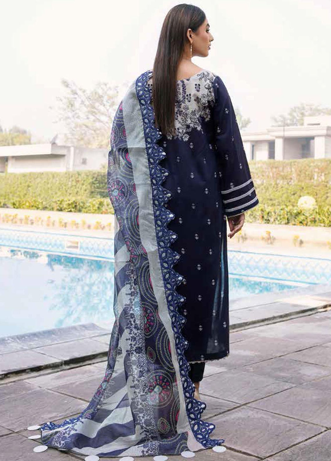 Aaghaz By Charizma Embroidered Lawn Suits Unstitched 3 Piece CRZ23AG AG-02 - Summer Collection