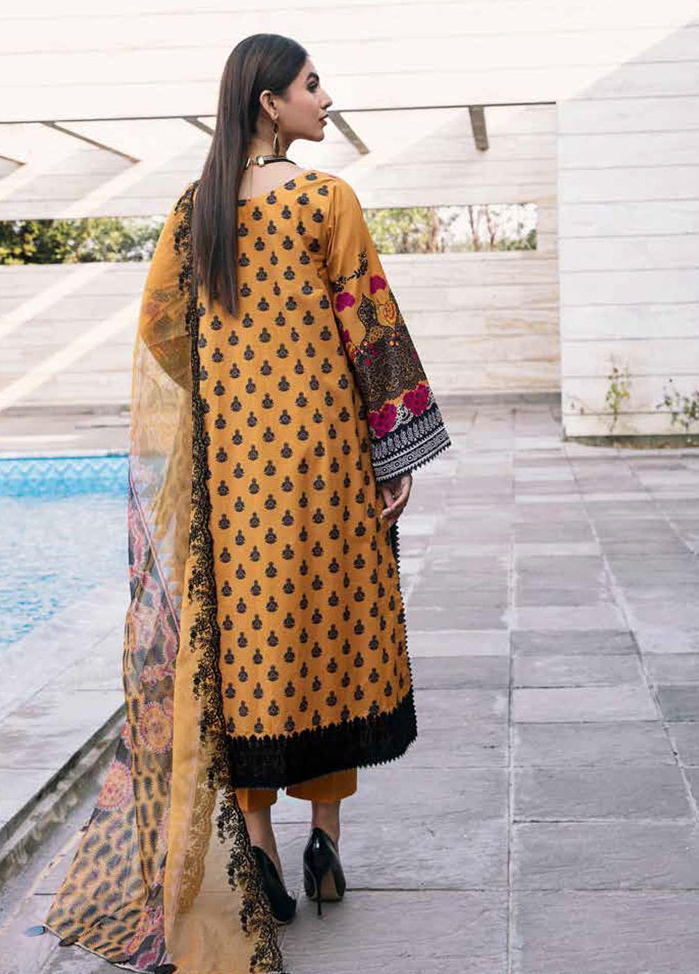Aaghaz By Charizma Embroidered Lawn Suits Unstitched 3 Piece CRZ23AG AG-06 - Summer Collection