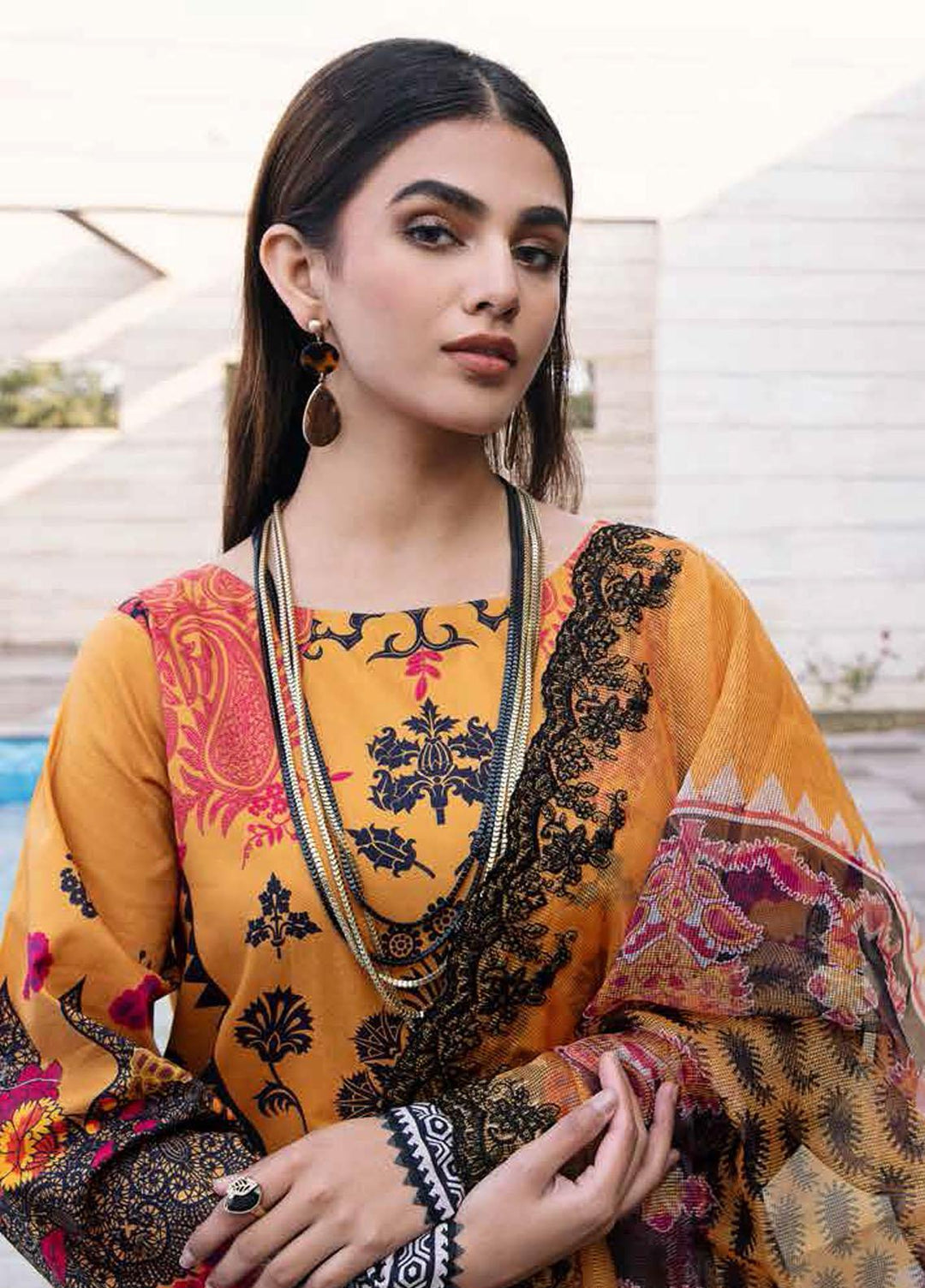 Aaghaz By Charizma Embroidered Lawn Suits Unstitched 3 Piece CRZ23AG AG-06 - Summer Collection