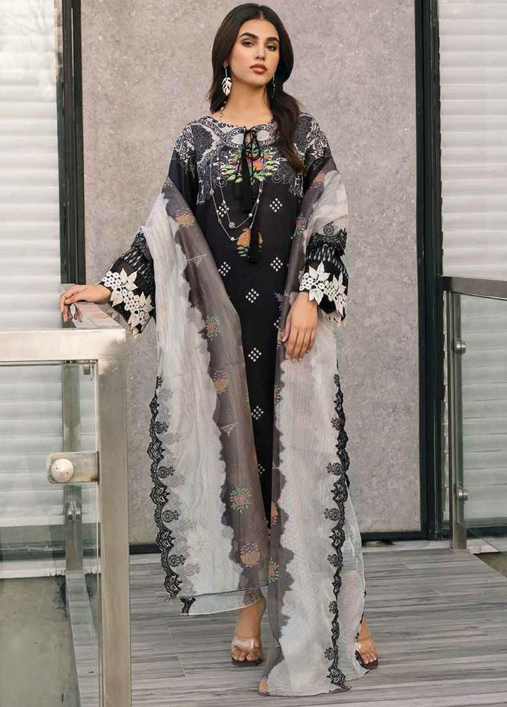 Aaghaz By Charizma Embroidered Lawn Suits Unstitched 3 Piece CRZ23AG AG-08 - Summer Collection