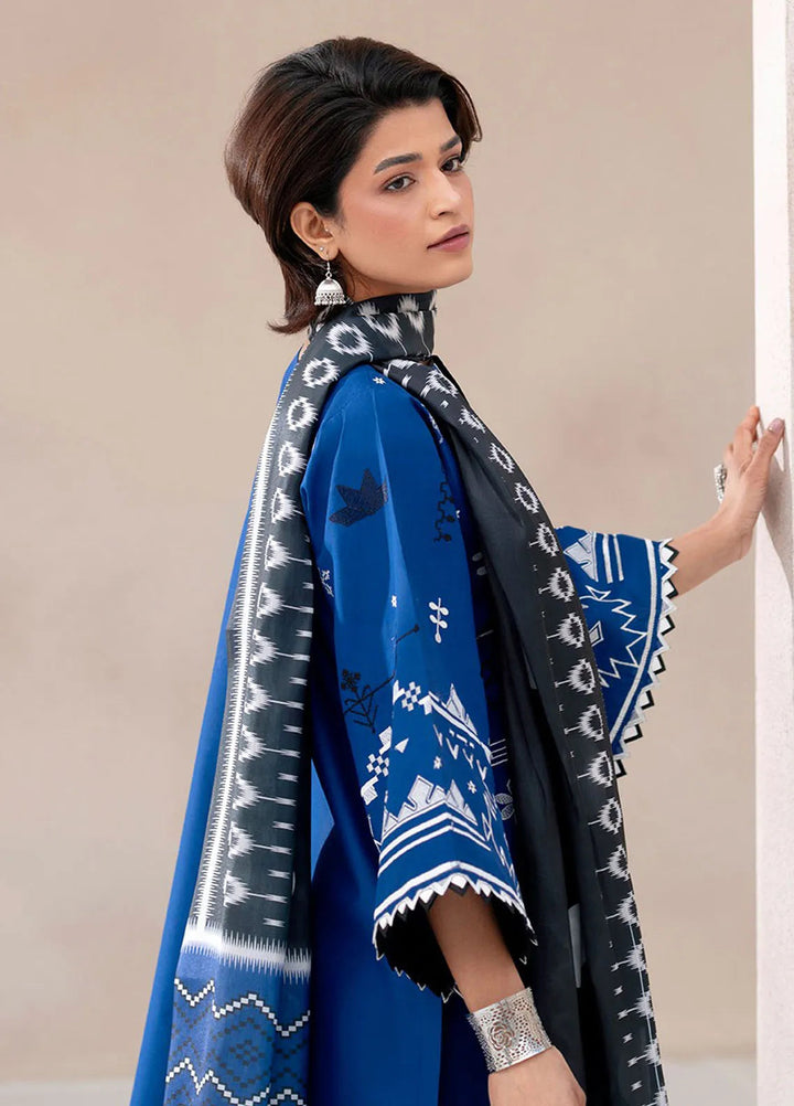 Aaina by Bin Ilyas Embroidered Lawn Suit Unstitched 3 Piece BI25AL 81 A - Summer Collection