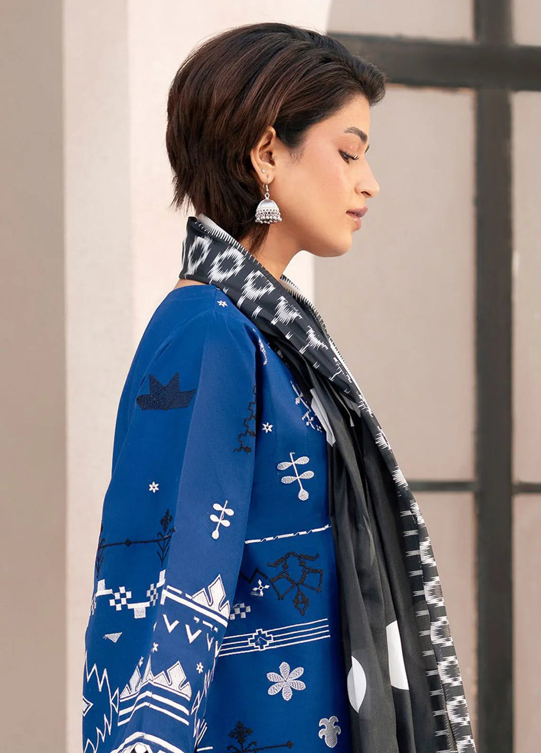 Aaina by Bin Ilyas Embroidered Lawn Suit Unstitched 3 Piece BI25AL 81 A - Summer Collection