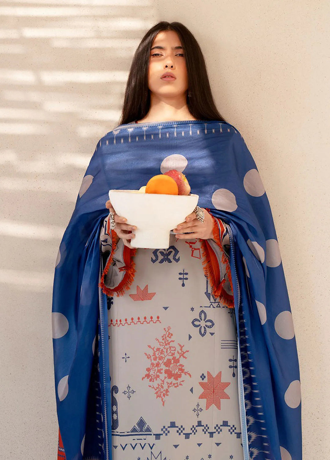 Aaina by Bin Ilyas Embroidered Lawn Suit Unstitched 3 Piece BI25AL 81 B - Summer Collection