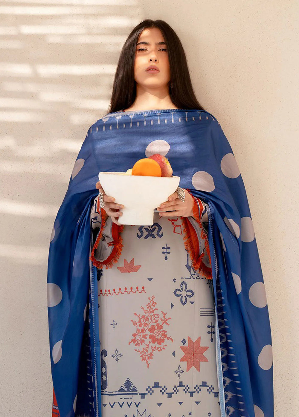 Aaina by Bin Ilyas Embroidered Lawn Suit Unstitched 3 Piece BI25AL 81 B - Summer Collection