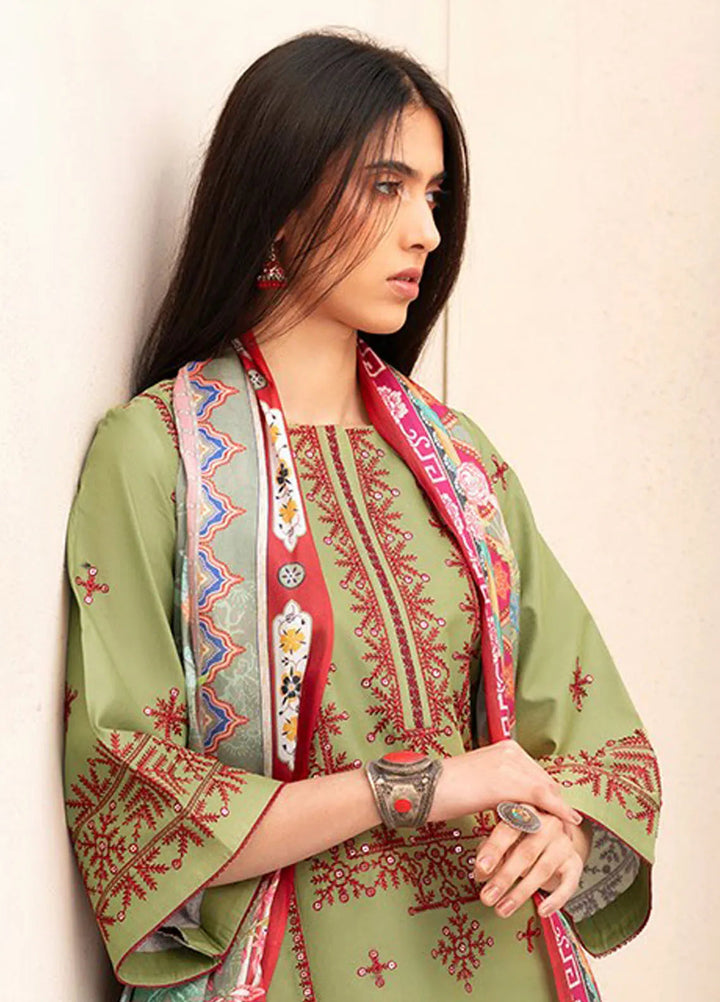 Aaina by Bin Ilyas Embroidered Lawn Suit Unstitched 3 Piece BI25AL 83 A - Summer Collection