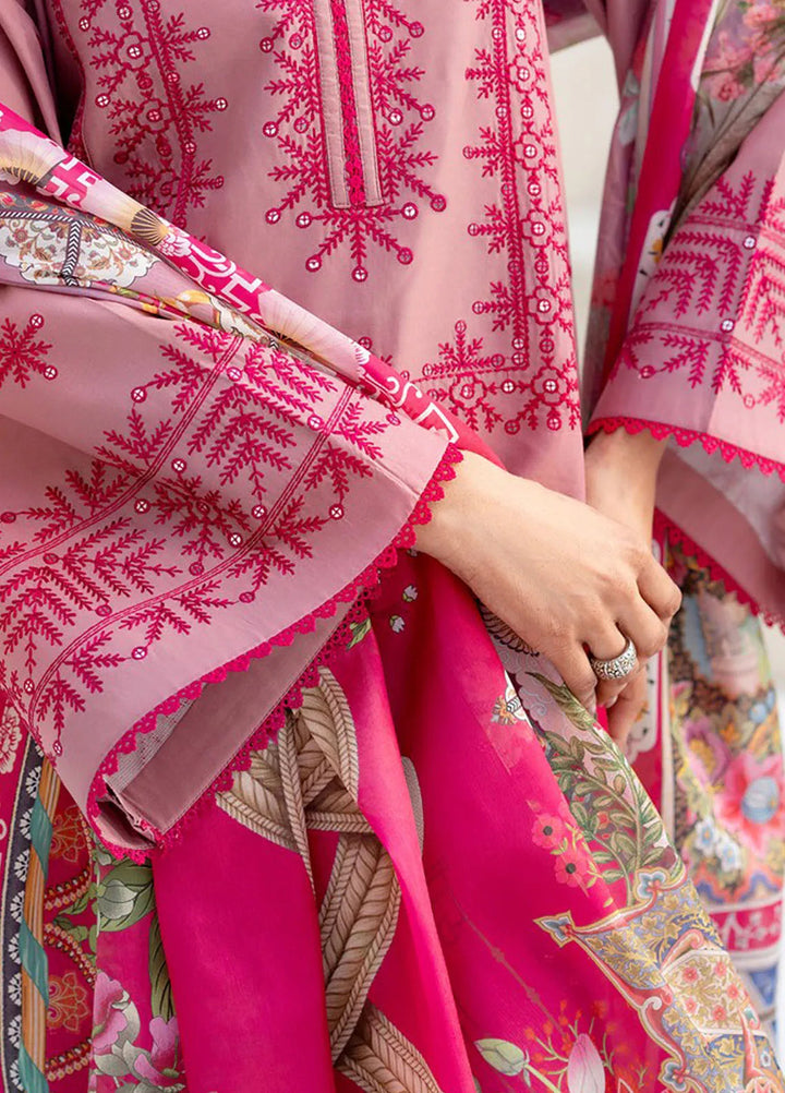 Aaina by Bin Ilyas Embroidered Lawn Suit Unstitched 3 Piece BI25AL 83 B - Summer Collection