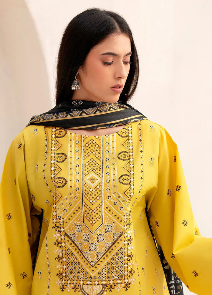 Aaina by Bin Ilyas Embroidered Lawn Suit Unstitched 3 Piece BI25AL 86 B - Summer Collection
