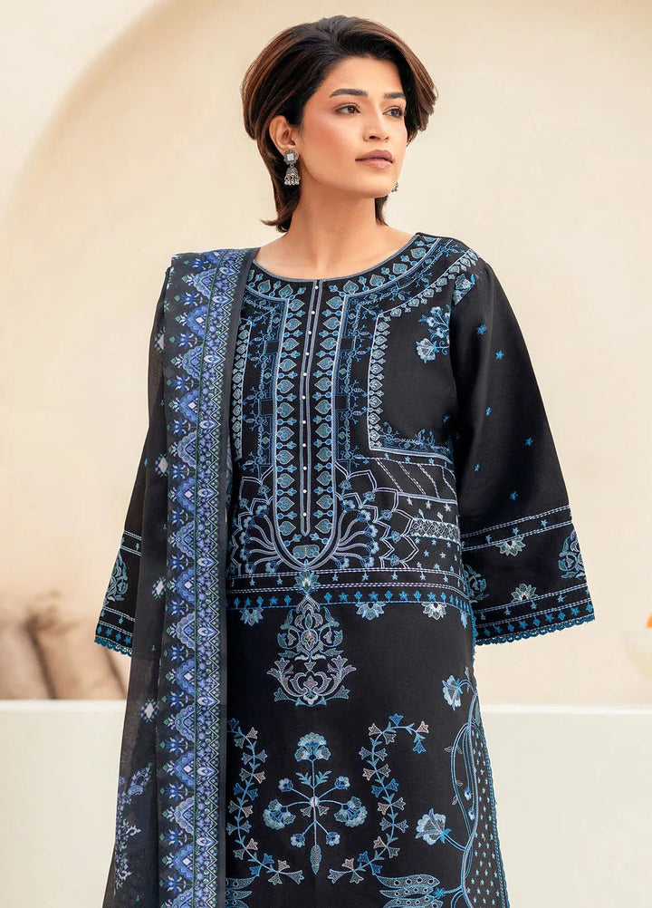 Aaina by Bin Ilyas Embroidered Lawn Suit Unstitched 3 Piece BI25AL 87 A - Summer Collection