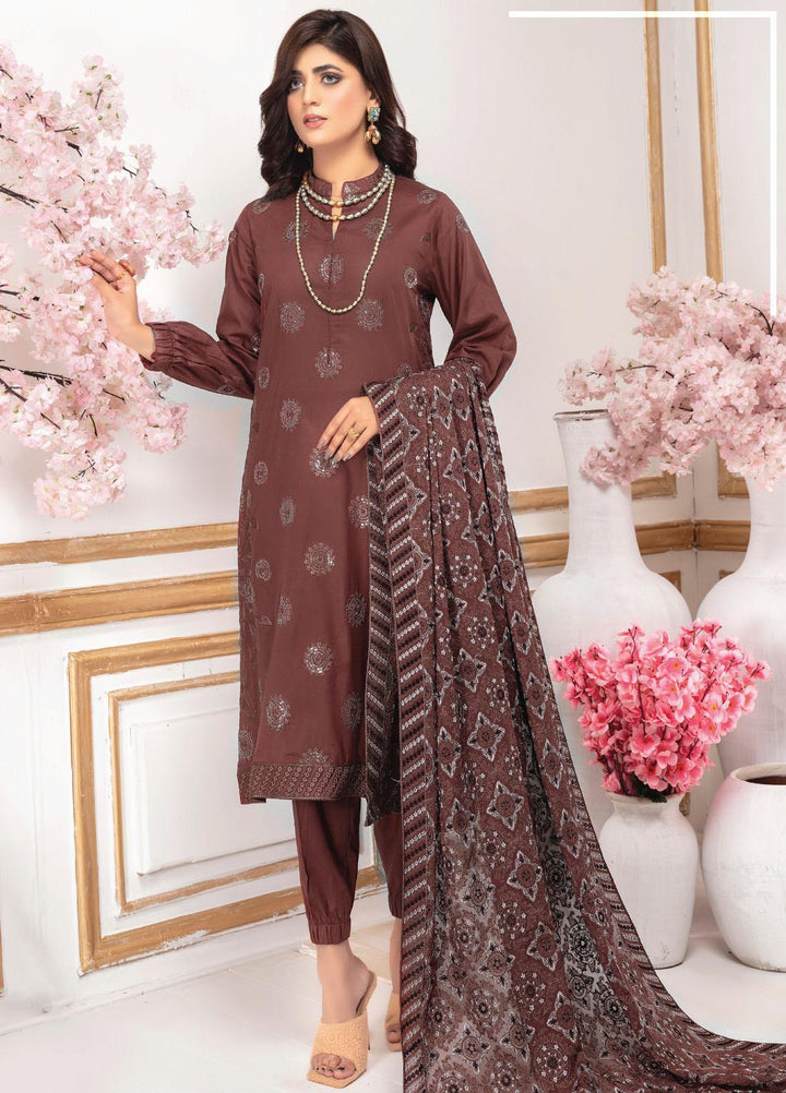 Aalaya Embroidered Lawn Suits Unstitched 3 Piece ALY22EL D-03 - Premium Collection