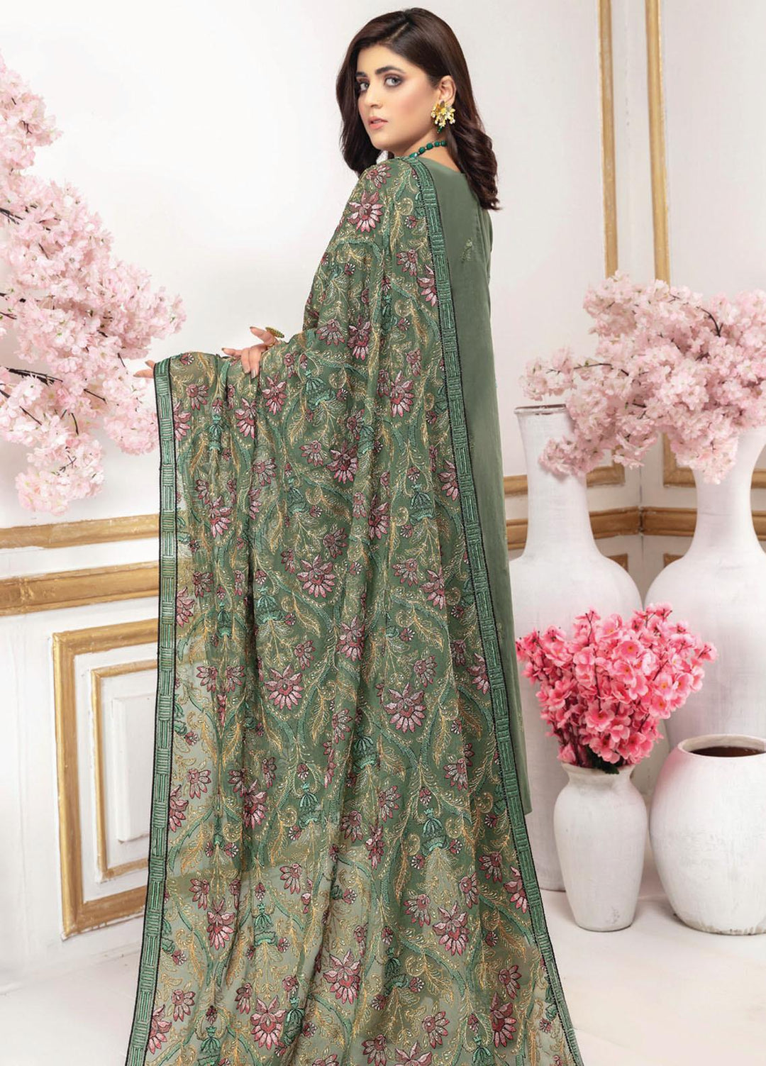 Aalaya Embroidered Lawn Suits Unstitched 3 Piece ALY22EL D-09 - Premium Collection