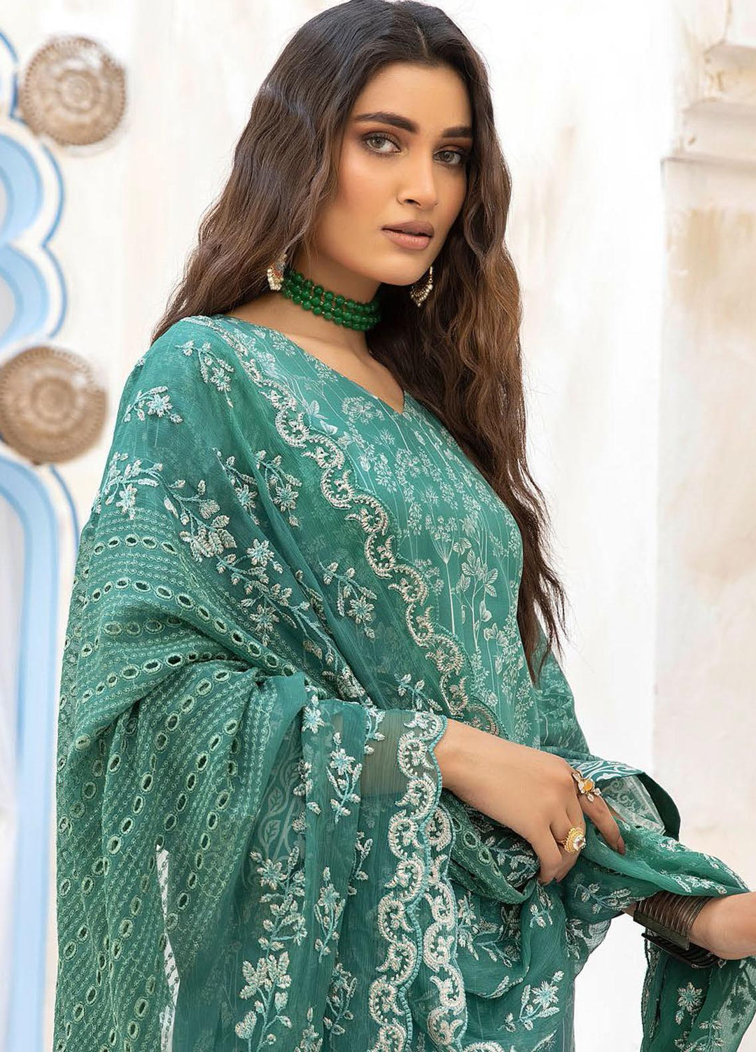 Aalaya Printed Lawn Suits Unstitched 3 Piece ALY22PL D-04 - Premium Collection