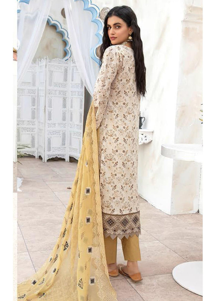 Aalaya Printed Lawn Suits Unstitched 3 Piece ALY22PL D-06 - Premium Collection