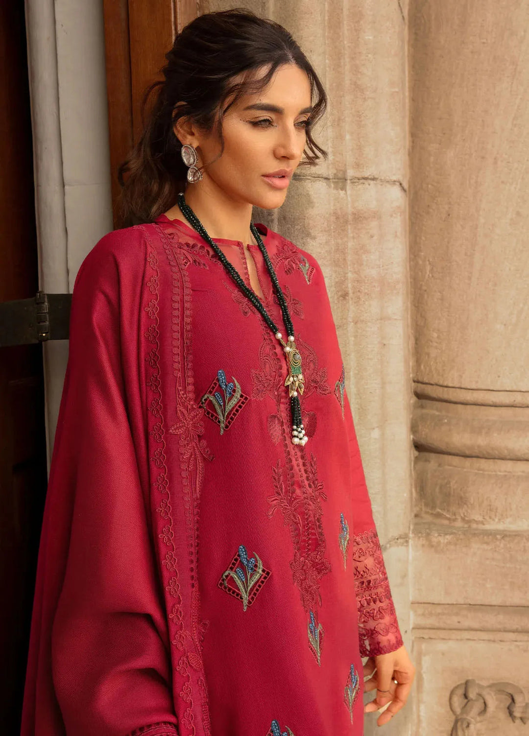 Aaleen by Crimson Embroidered Karandi Suit Unstitched 3 Piece CR24AW Jurao Ka kaam - Winter Collection