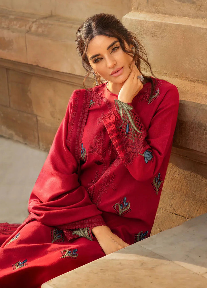 Aaleen by Crimson Embroidered Karandi Suit Unstitched 3 Piece CR24AW Jurao Ka kaam - Winter Collection