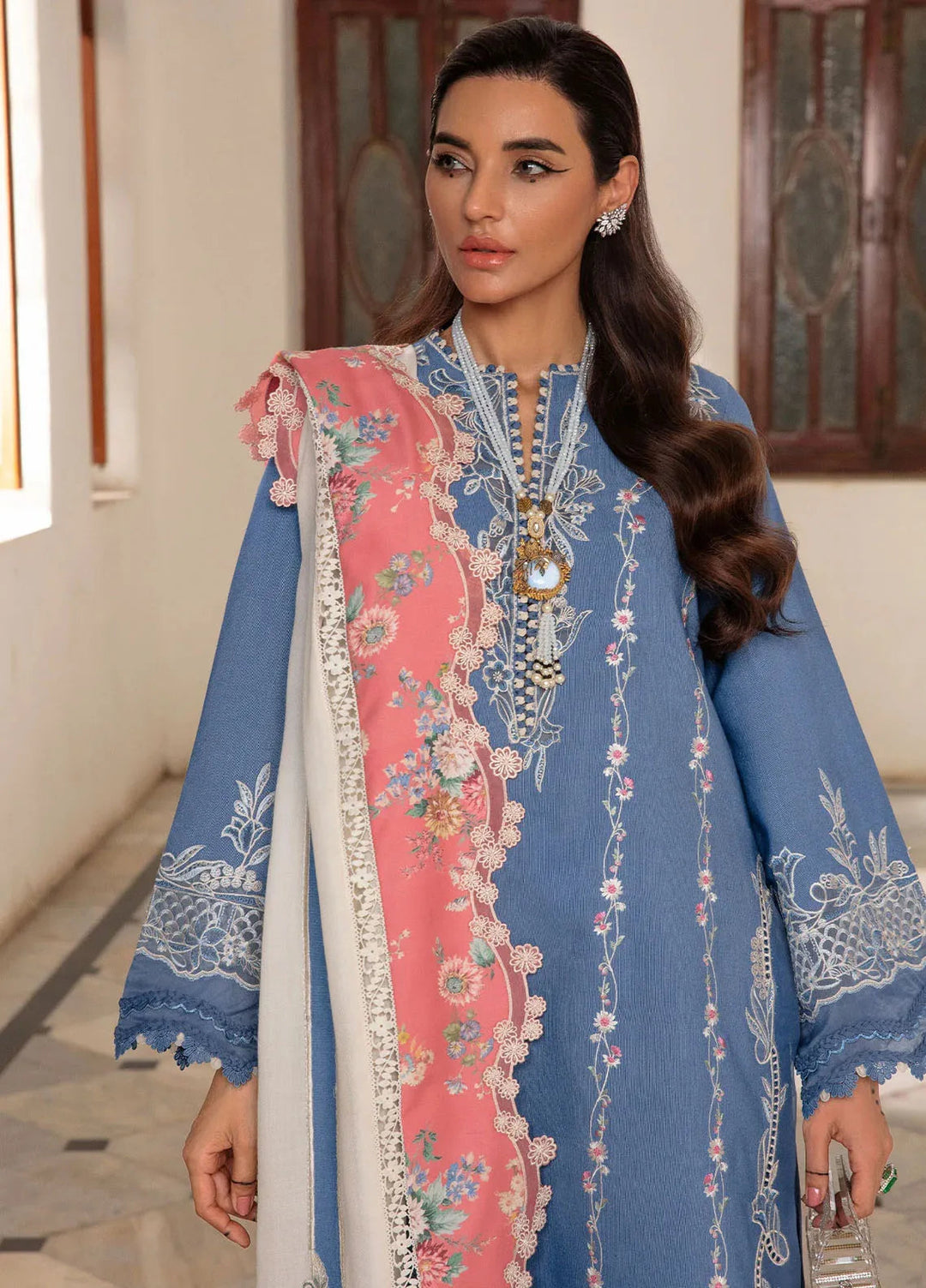 Aaleen by Crimson Embroidered Karandi Suit Unstitched 3 Piece CR24AW Modern Memsaab - Winter Collection