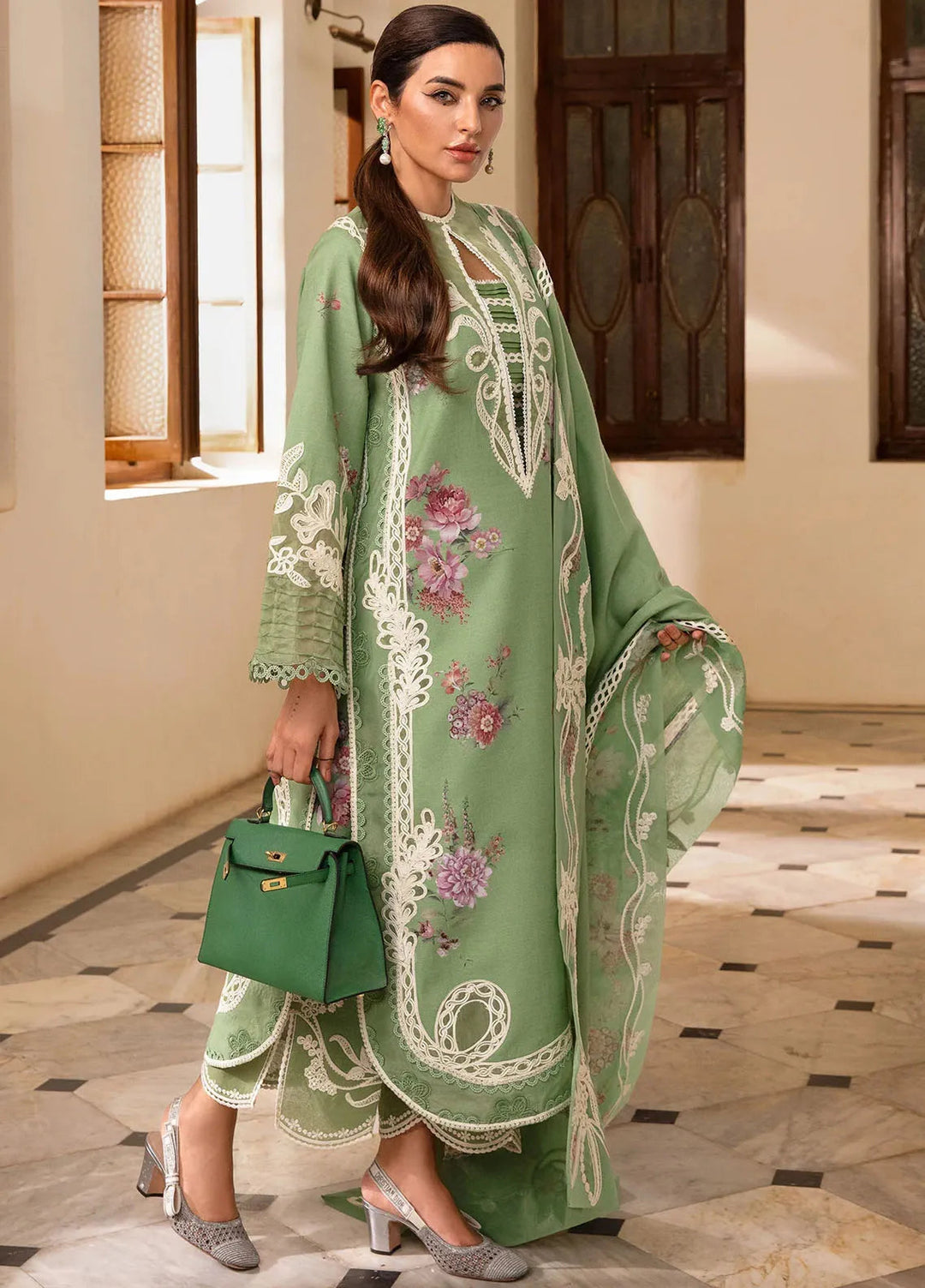 Aaleen by Crimson Embroidered Khaddar Suit Unstitched 3 Piece CR24AW Gulbaan - Winter Collection