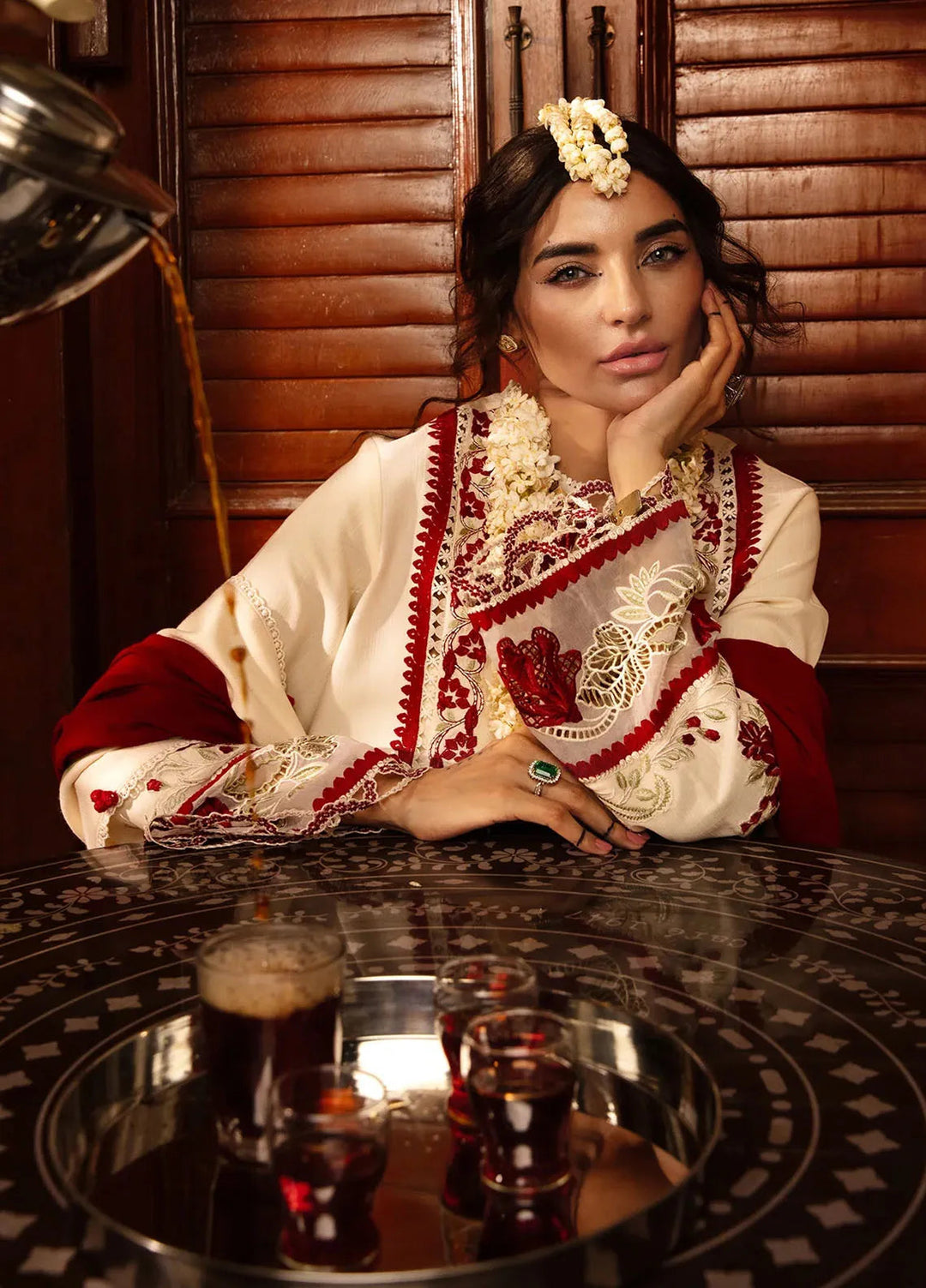 Aaleen by Crimson Embroidered Khaddar Suit Unstitched 3 Piece CR24AW Musafir - Winter Collection