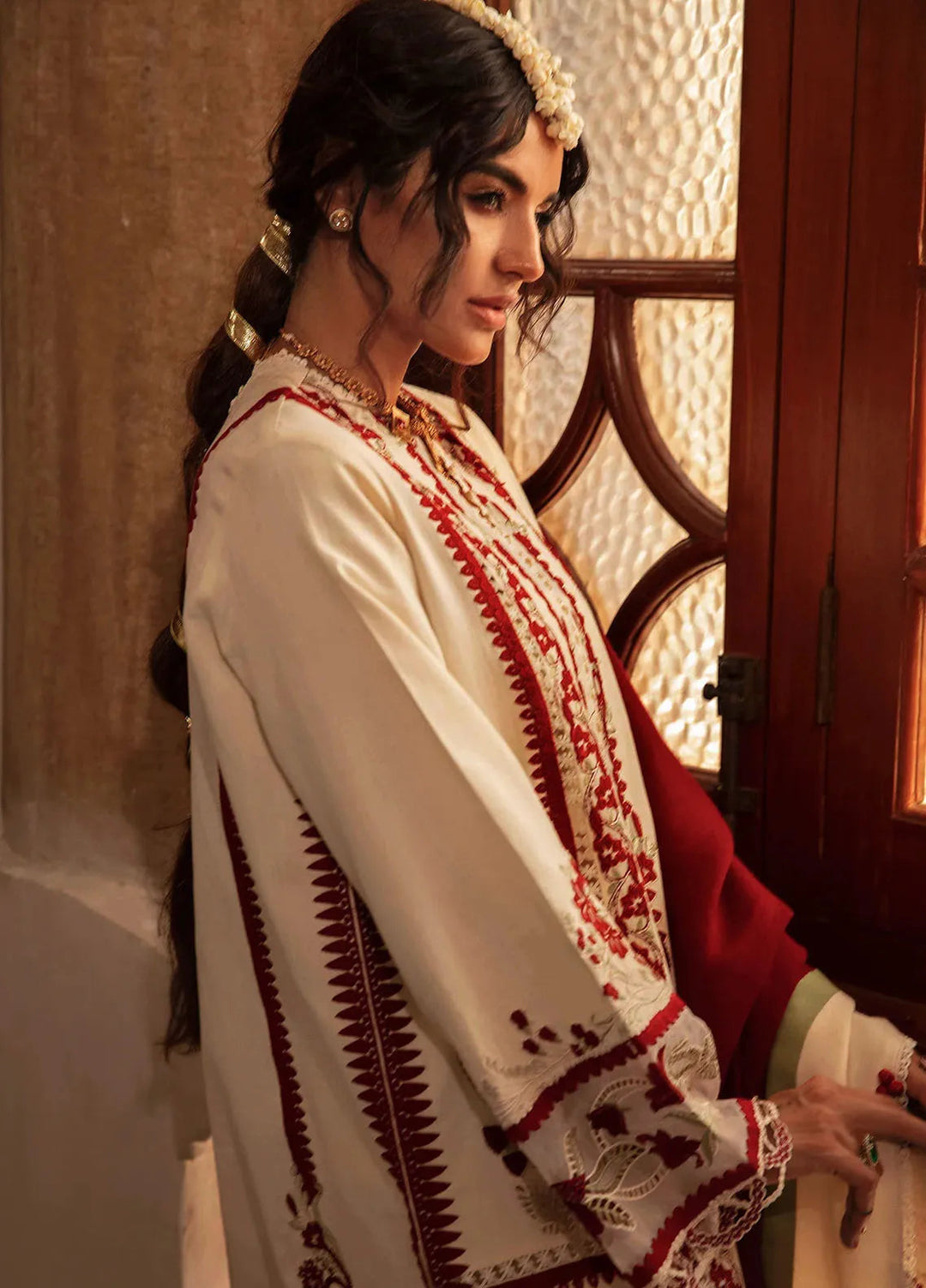 Aaleen by Crimson Embroidered Khaddar Suit Unstitched 3 Piece CR24AW Musafir - Winter Collection