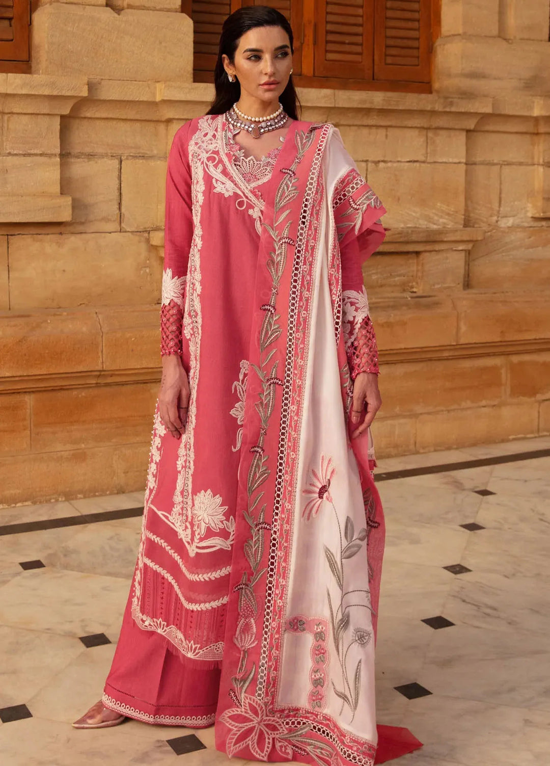 Aaleen by Crimson Embroidered Khaddar Suit Unstitched 3 Piece CR24AW Phulon Ki Dastaan - Winter Collection