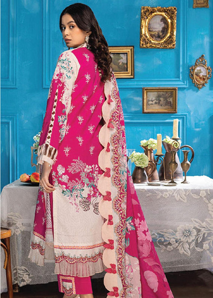 Aangan By Humdum Printed Lawn Suits Unstitched 3 Piece HD23AL D-02 - Summer Collection