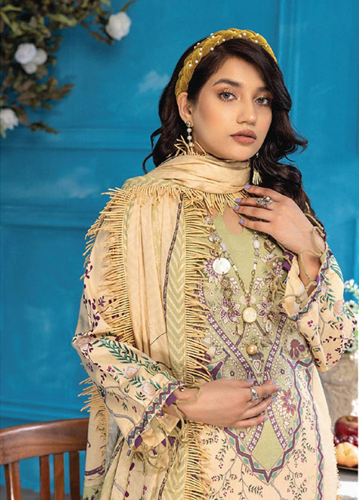Aangan By Humdum Printed Lawn Suits Unstitched 3 Piece HD23AL D-04 - Summer Collection