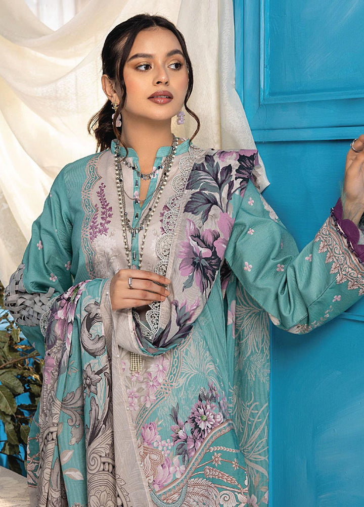 Aangan By Humdum Printed Lawn Suits Unstitched 3 Piece HD23AL D-08 - Summer Collection