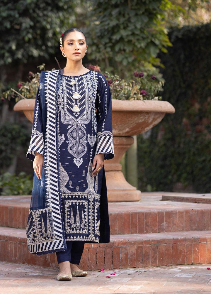 Aangan by Noorangi Embroidered Lawn Suits Unstitched 3 Piece NR22ANG Sumbal - Luxury Collection