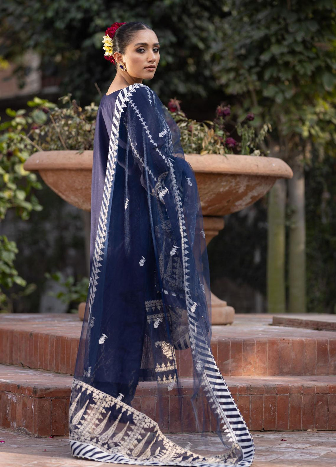 Aangan by Noorangi Embroidered Lawn Suits Unstitched 3 Piece NR22ANG Sumbal - Luxury Collection