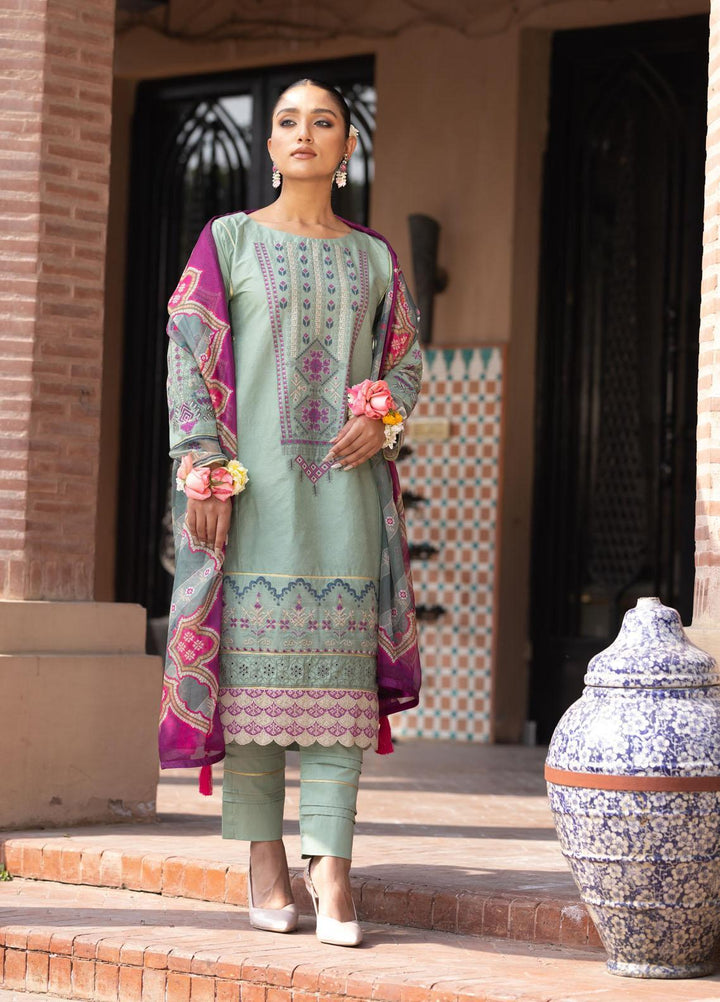 Aangan by Noorangi Embroidered Lawn Suits Unstitched 3 Piece NR22ANG Kunwal - Luxury Collection