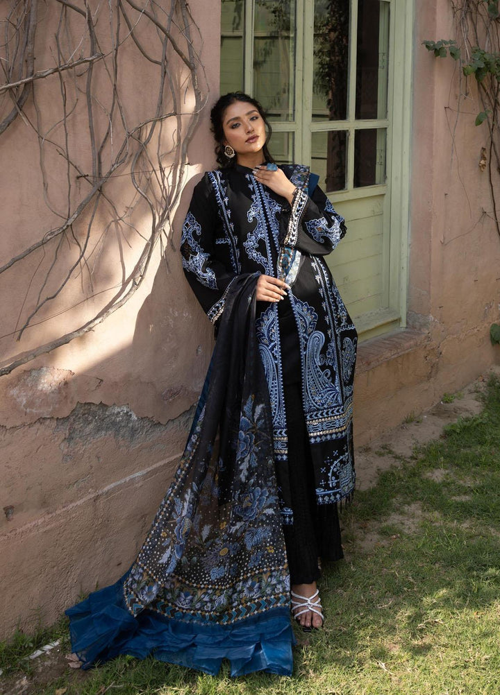Aangan by Noorangi Embroidered Lawn Suits Unstitched 3 Piece NR22ANG Dahlia - Luxury Collection