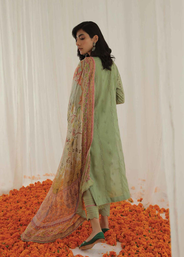 Aarzu By Aabyaan Embroidered Lawn Suits Unstitched 3 Piece ABY22A AA-03 Muskan - Luxury Collection