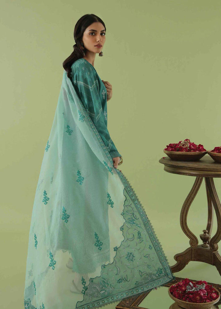 Aarzu By Aabyaan Embroidered Lawn Suits Unstitched 3 Piece ABY22A AA-04 Mehak - Luxury Collection