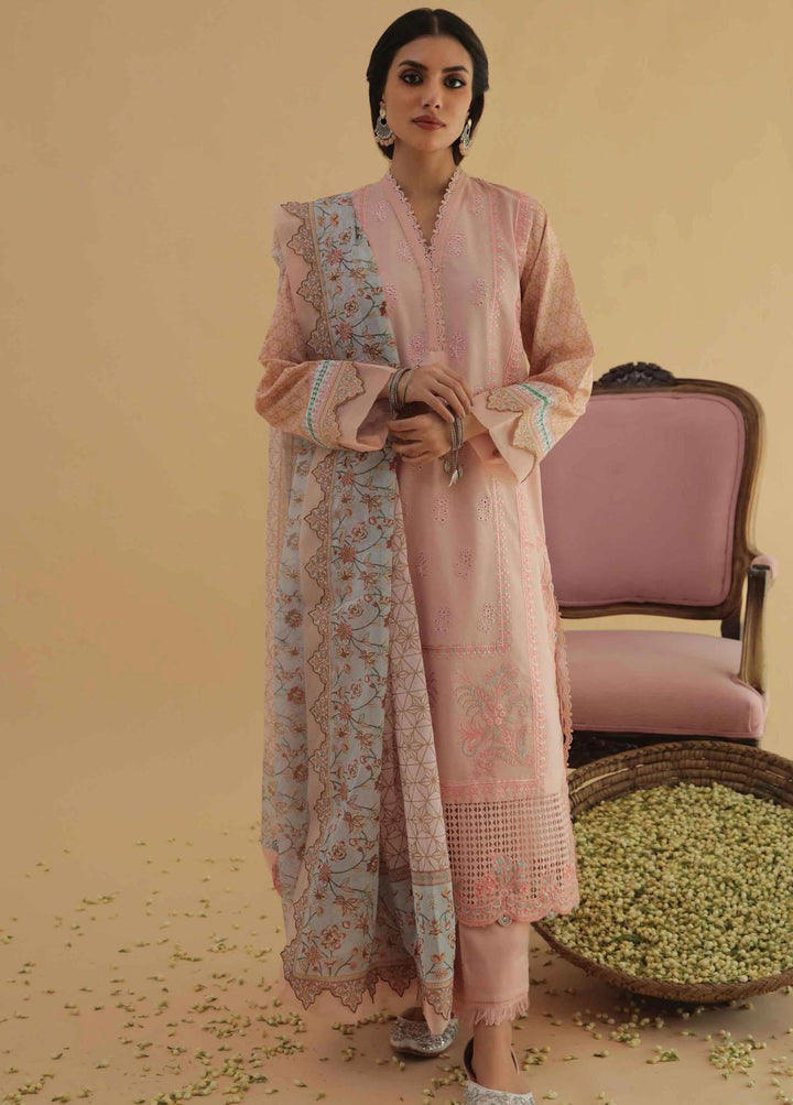 Aarzu By Aabyaan Embroidered Lawn Suits Unstitched 3 Piece ABY22A AA-05 Safeena - Luxury Collection