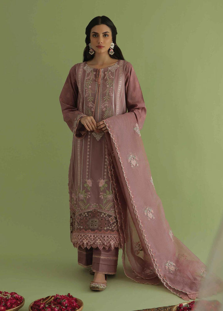 Aarzu By Aabyaan Embroidered Lawn Suits Unstitched 3 Piece ABY22A AA-08 Arya - Luxury Collection