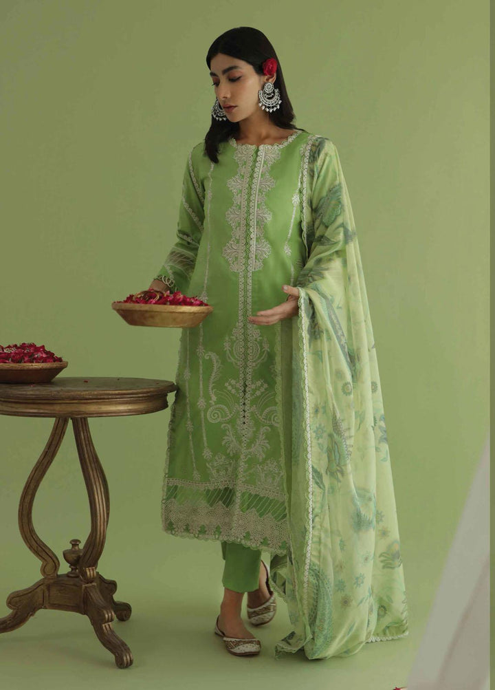 Aarzu By Aabyaan Embroidered Lawn Suits Unstitched 3 Piece ABY22A AA-10 Jia - Luxury Collection