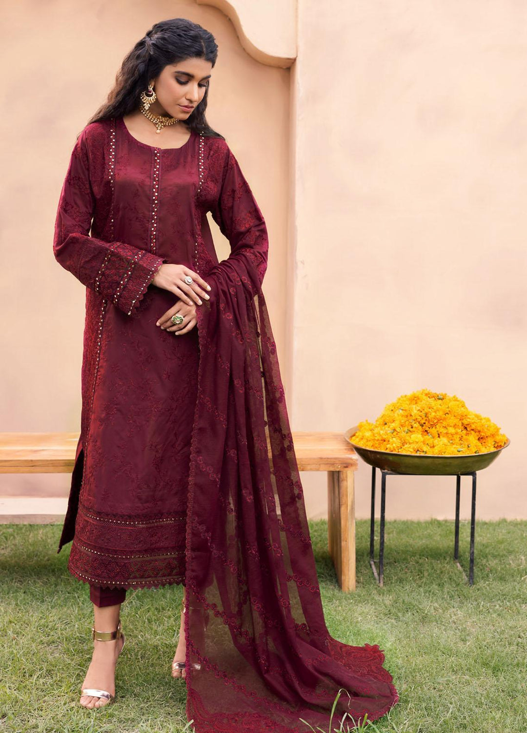 Aashiaan By Iznik Embroidered Lawn Suits Unstitched 3 Piece IZ23AS AL-01 Zyra - Festive Collection