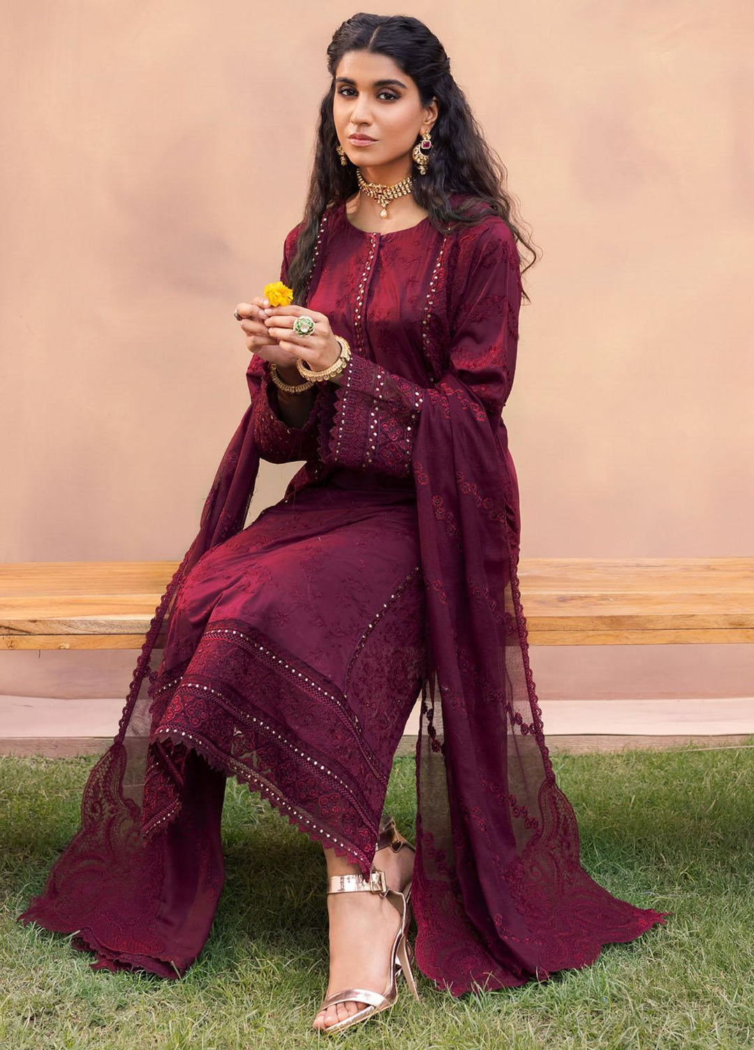 Aashiaan By Iznik Embroidered Lawn Suits Unstitched 3 Piece IZ23AS AL-01 Zyra - Festive Collection