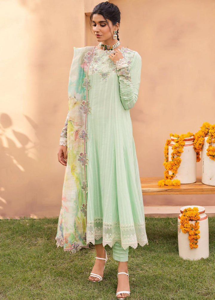 Aashiaan By Iznik Embroidered Lawn Suits Unstitched 3 Piece IZ23AS AL-02 Ruhee - Festive Collection