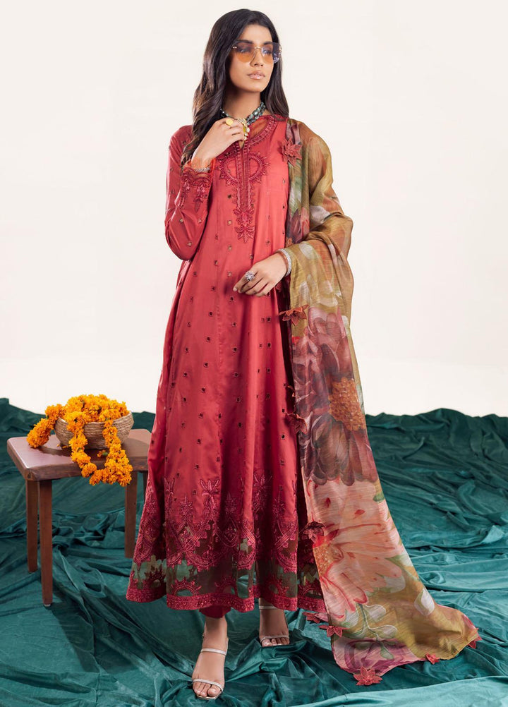 Aashiaan By Iznik Embroidered Lawn Suits Unstitched 3 Piece IZ23AS AL-03 Daanaa - Festive Collection