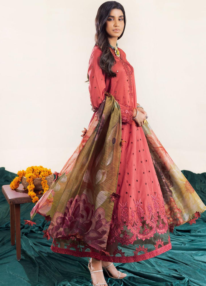 Aashiaan By Iznik Embroidered Lawn Suits Unstitched 3 Piece IZ23AS AL-03 Daanaa - Festive Collection