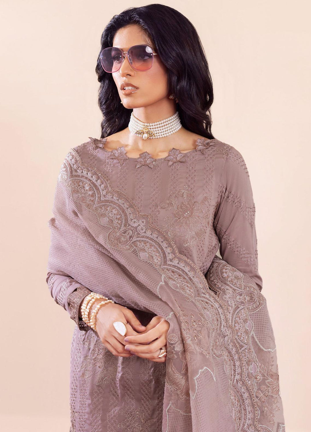 Aashiaan By Iznik Embroidered Lawn Suits Unstitched 3 Piece IZ23AS AL-04 Raishaa - Festive Collection