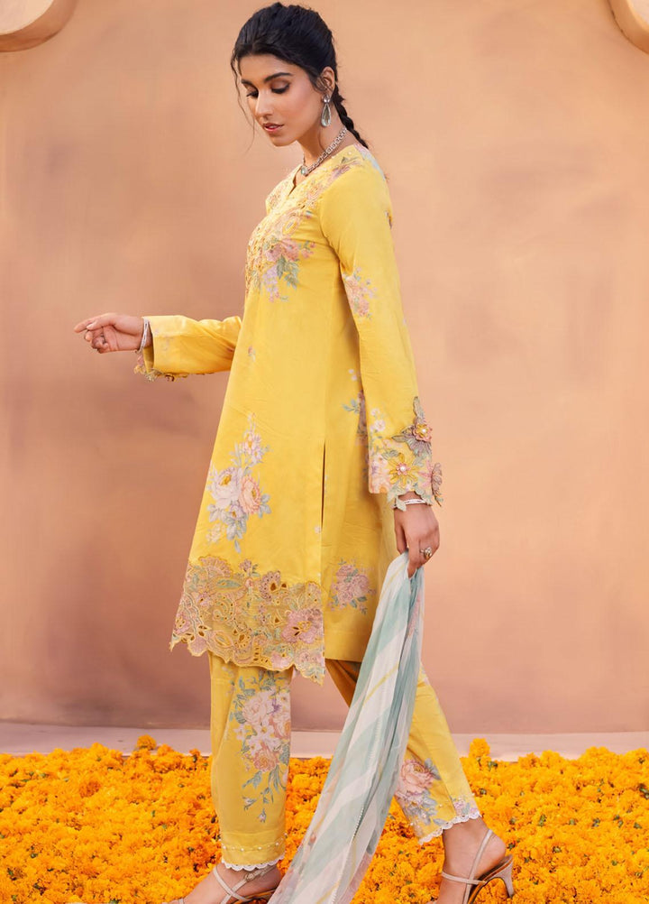 Aashiaan By Iznik Embroidered Lawn Suits Unstitched 3 Piece IZ23AS AL-07 Aanisah - Festive Collection