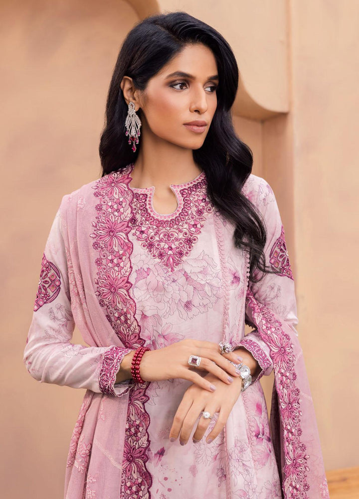Aashiaan By Iznik Embroidered Lawn Suits Unstitched 3 Piece IZ23AS AL-08 Helena - Festive Collection