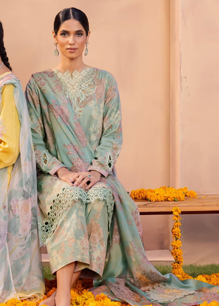 Aashiaan By Iznik Embroidered Lawn Suits Unstitched 3 Piece IZ23AS AL-11 Afra - Festive Collection