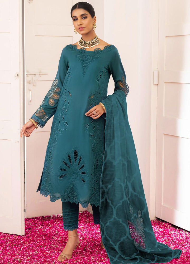 Aashiaan By Iznik Embroidered Lawn Suits Unstitched 3 Piece IZ23AS AL-12 Alzena - Festive Collection