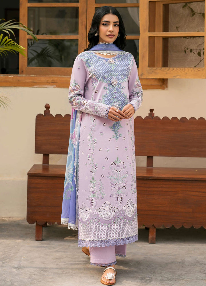 Aashiyana by Roheenaz Embroidered Lawn Suits Unstitched 3 Piece RN25AL RNZ-02 B Hafsa - Summer Collection